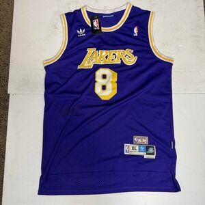 Vintage Kobe Bryant #8 Los Angeles Lakers Adidas NBA Jersey Purple Men's
